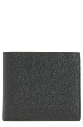 Thom Browne Pebbled Leather Bifold Wallet in Black at Nordstrom
