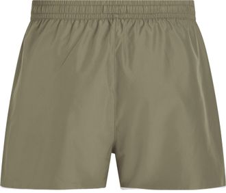 Calvin Klein Mens Short Runner Swim Shorts with Elasticated Waistband, Green (Dusky Green), M