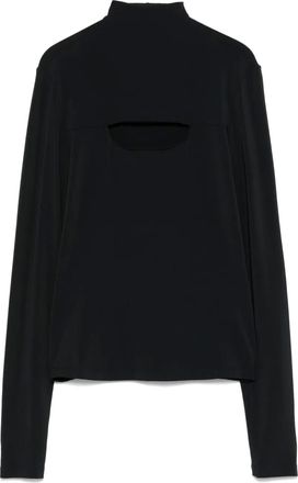 Versace Top con dettaglio cut-out anni 2000 - Nero