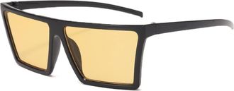 Generic Retro Square Punk Sunglasses for Men and For Women, Beach Sunglasses for Outdoor Vacation (Color : C, Size : Medium)