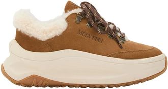 Moon Boot Moon Boot, Snow Boots, female, Brown, Size: 10 US Moon247 City Shearling Sneakers
