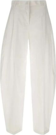 Andamane Broeken, Dames, Wit, M, Tracy Low Rise Maxi Flared Pants