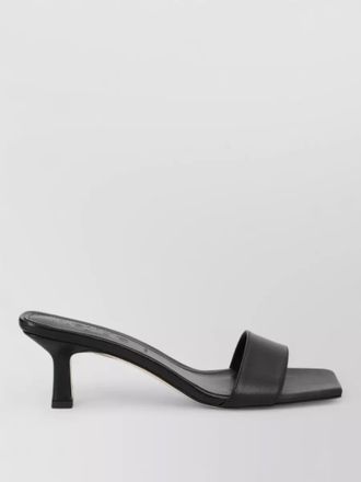 Aeyde kitten heel square toe leather mules
