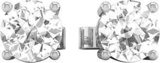 Diamond2Deal 14k Gold 0.25Ct Round Lab Grown Diamond Solitaire Stud Earrings
