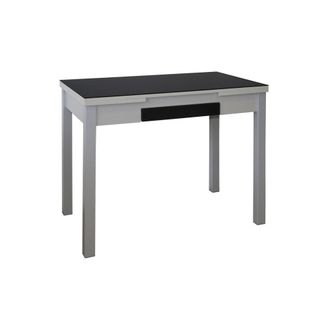 Pondecor Interiorismo Mesa de cocina extensible modelo prisma negra