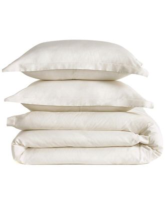 J. Queen New York 300 Thread Count Premier Sateen Full/Queen 3Pc Duvet Cover Set