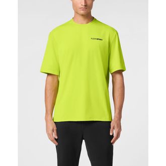 Plein Sport Micro Rib T-Shirt Round Neck Ss Men in Yellowfluo at Nordstrom, Size Xx-Large Eu