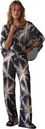 Summum Tie Dye Blouse - Dames - Overhemden - Veelkleurig - 2XL - Katoen - Overhemden
