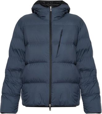 Moncler Poitevin Down Jacket - Heren - Gewatteerde jassen - Blauw - L - Nylon - Jassen