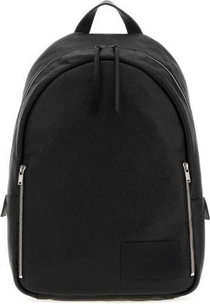 Jil Sander Black Leather Backpack 001 Zaini