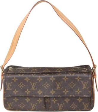 Louis Vuitton Pre-owned Shoulder Bags, female, Brown, Size: ONE SIZE Pre-owned Vivacite MM Shoulder Bag