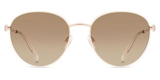Love Moschino MOL074/S PY3/HA Womens Sunglasses Gold Size 55
