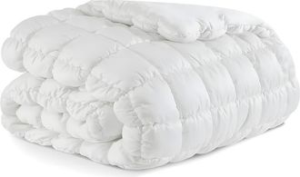Sunday Citizen Silky Puff Squares Comforter in White at Nordstrom, Size King