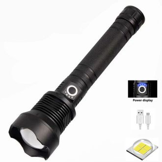 OEM Linterna Led De 120.000 L&uacute;menes - Cree Xlamp Xhp70.2 - Bater&iacute;a Recargable 26650 - Resistente Al Agua Ipx-4 - Resistente A Golpes Hasta 2 M - Xhp50-cre