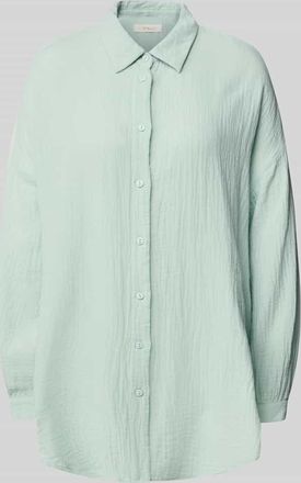 Only Oversized Bluse aus reiner Baumwolle Modell THYRA in Mint, Gr&ouml;&szlig;e L