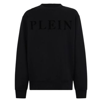 Philipp Plein Felpa Ls Logo - - Sweatshirts & Hoodies - Uomo - Nero - S