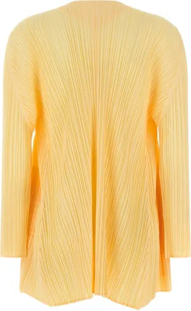 Pleats Please Issey Miyake Womens Bicolor Polyester Cardigan Clothing