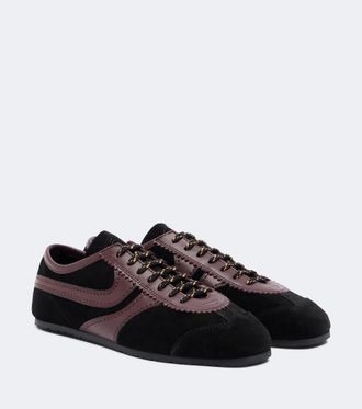 Dries Van Noten Suede and leather sneakers