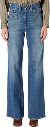Gerard Darel Anna Flared High Rise Jeans in Universe at Nordstrom, Size 4