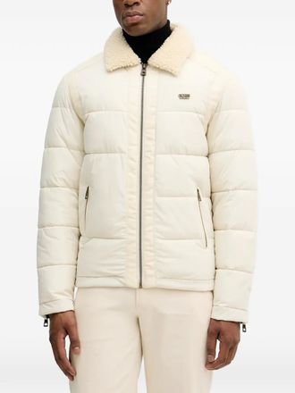 Guess Co padded zip-up jacket - men - Polyamide/Elastane/Polyester/Elastane/Polyurethane - M - Neutrals