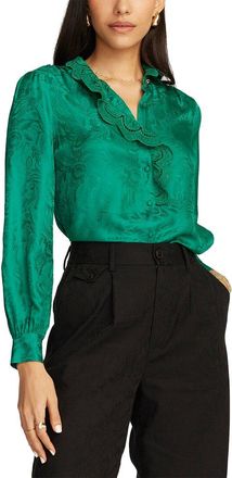 Robert Graham Brigitte Silk-Blend Woven Shirt