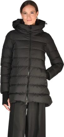Herno Piumino Linea Ad A - - Jackets - Donna - Nero - M