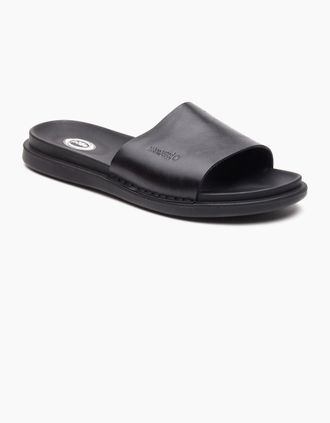 base Mens Base London Albany Leather Mens Black Slides - Size: 11