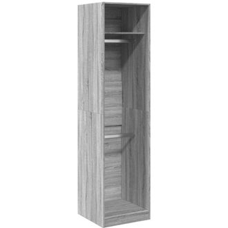 vidaXL Armario De Madera De Ingenier&iacute;a Gris Sonoma 50x50x200 Cm Vidaxl