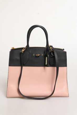 Louis Vuitton Pink and Black Leather City Steamer Leather Womens Handbag (Pre-Owned)
