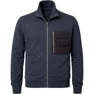 Ten c Zip-throughs, male, Blue, Size: XL Garment Dyed Zipped Hoodie