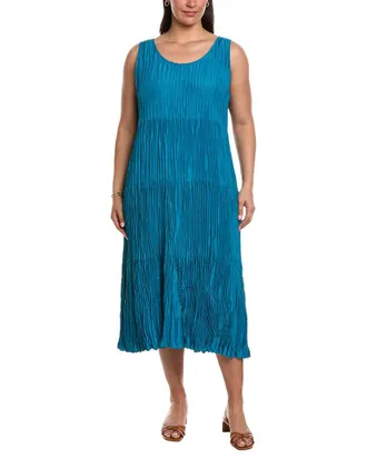 Eileen Fisher Pleated Silk Flare Dress