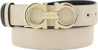 Ferragamo Dames, Accessoires, Beige, Maat: 90 CM Leer