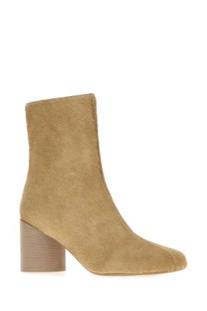 Maison Margiela Calf Hair Ankle Boots - Beige