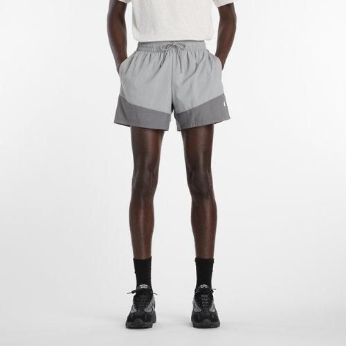 Hombre Sport Legacy Short 5 en Gris, Nylon, Talla 2XL