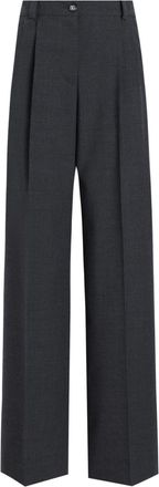 Dolce & Gabbana pressed crease straight-leg trousers - Grey