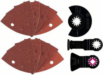 Bosch Accessories 2609256977 Kit Starlock universale, 13 pezzi, per taglierina multipla, legno e metallo 1 pz. - Bosch