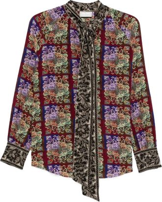 Pierre-Louis Mascia Camicia con collo lavalli&egrave;re - Viola