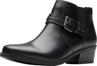 Clarks womens Danyelle Wish, Black Leather, 2.5 UK