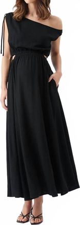 Ripe Presley Off Shoulder Dress -Maternity In Black