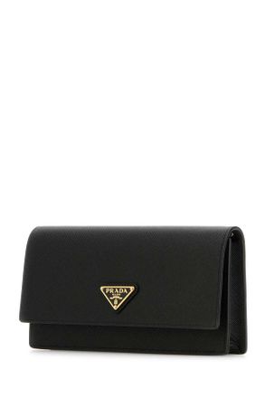 Prada Womens Black Leather Clutch Nero Vitello Beauty Case Accessory