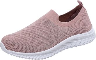 Generic Womens Arch Support Running Trainers Ladies Wide Fit Gym Shoes Flat-Bottom Mesh Comfortable Casual Womens Shoes Breathable Womens Walking for UK Sneak