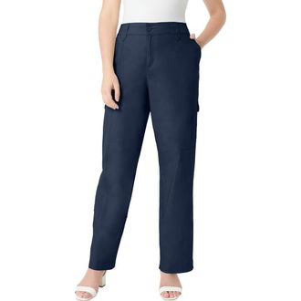Roaman's Petite Plus Size Convertible Cargo Pants in Navy at Nordstrom, Size 16Short