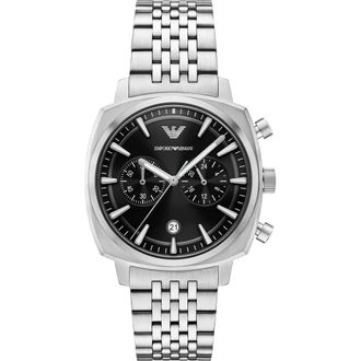 Emporio Armani Chronograph Bracelet Watch, 40mm in Silver at Nordstrom