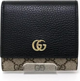 Gucci Tweedehands leren portemonnees - Dames - Vintage Accessoires - Beige - ONE Size - Vintage