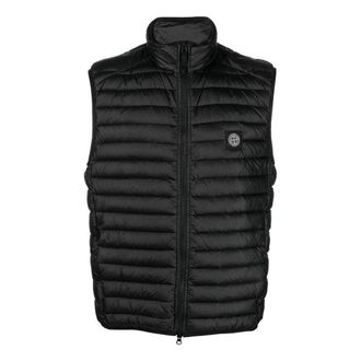 Stone Island Patch Nylon Down Vest Black 7715G0224-V0029