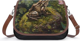 Generic Frog Animal Wildlife Crossbody Bags for Women Shoulder Messenger Bag Purse Handbags