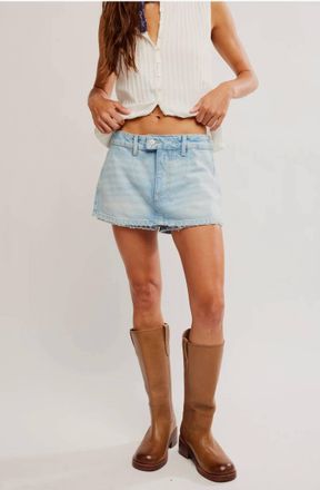 Free People Galivanting Micro Skort In Aegean