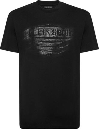 Plein Sport T-Shirt Ronde Hals - Heren - Sportshirts - Zwart - XS - Katoen - Fitness