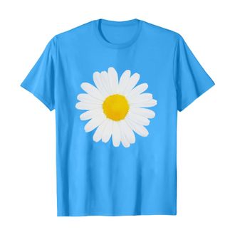 Generic Womens T-Shirt Short Sleeve Pattern - White Blouse Womens Non-Iron Short Sleeve T-Shirt with Daisy Blouse Sunflowers Printed T-Shirt Tee Tops Pullover