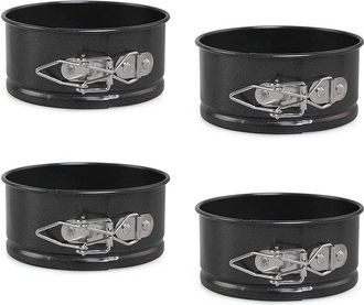OEM Moldes Peque&ntilde;os Para Pasteles - Acero Al Carbono Resistente - Juego De 4 - 10 Cm